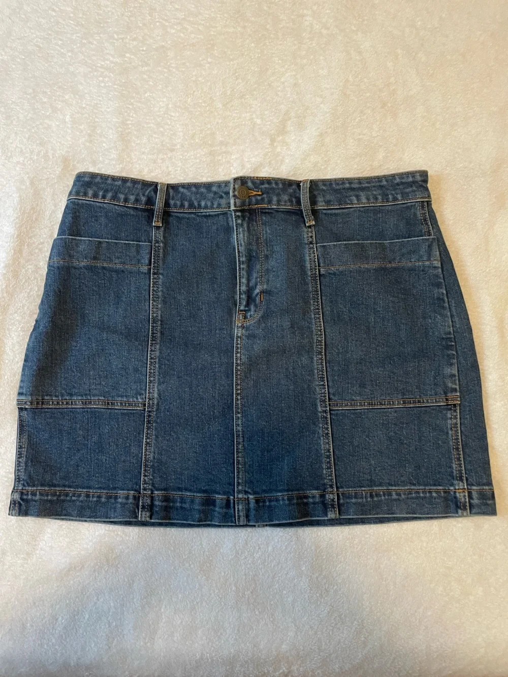 Denim Mini Skirt